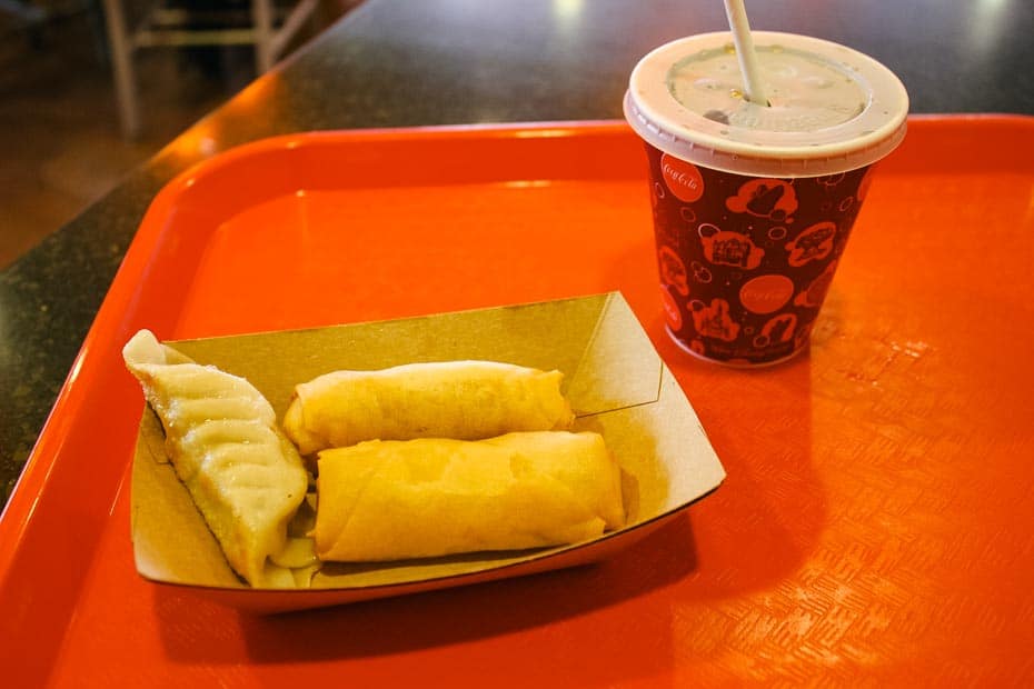 kid's meal from Epcot's China Pavilion