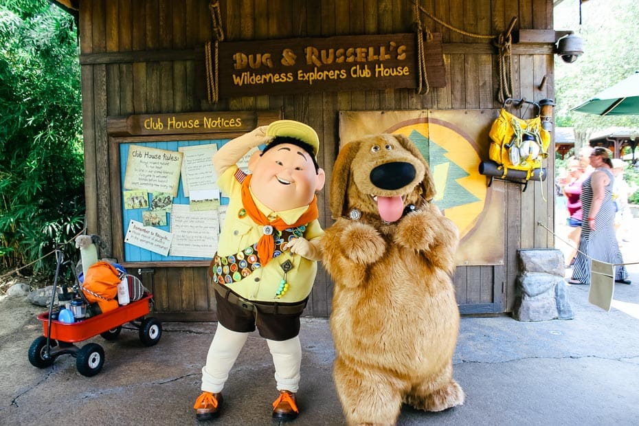 Meet Characters From Up At Disney World (dug And Russell) - Resorts Gal