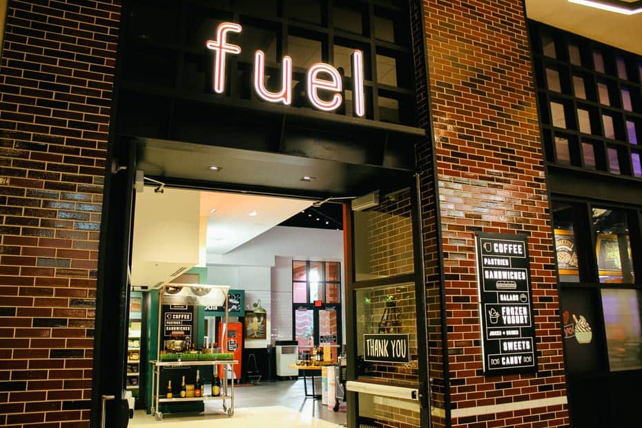 Fuel entrance at the Dolphin 