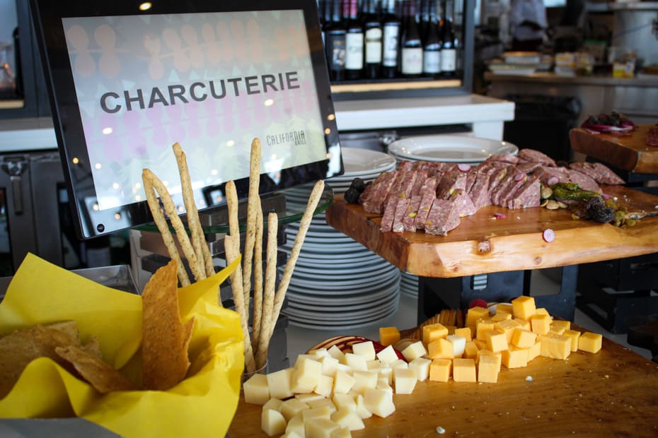 Charcuterie selections at California Grill 