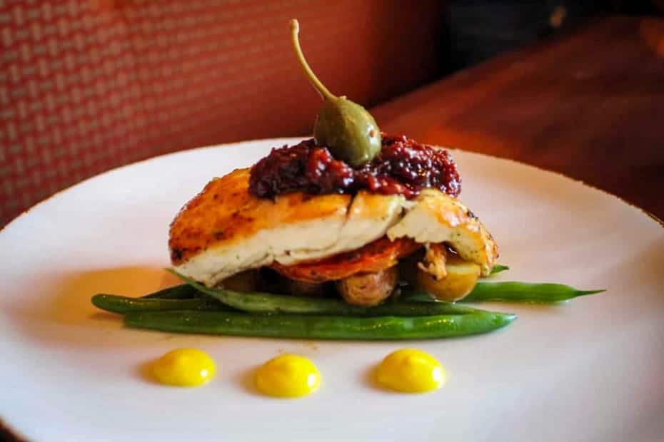 Pan seared Halibut from Tiffins Restaurant 