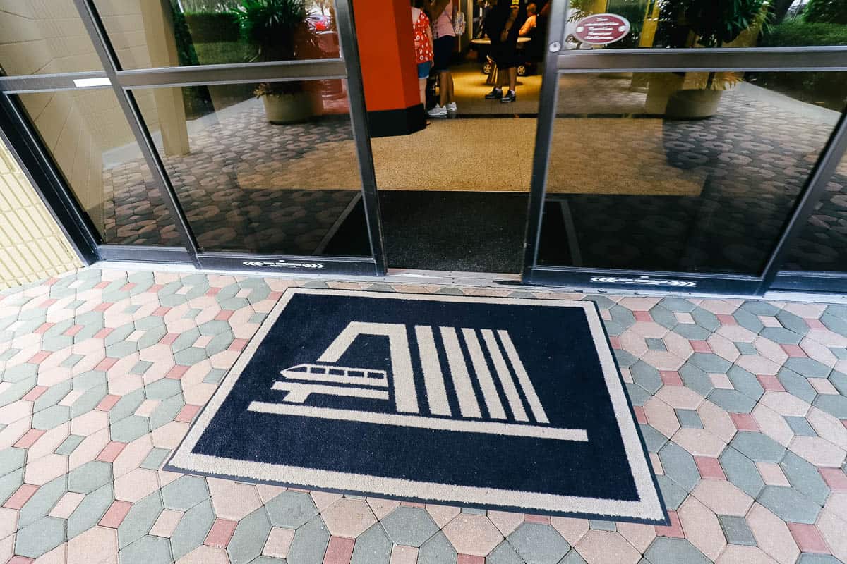 the door mat to the Contemporary Resort 