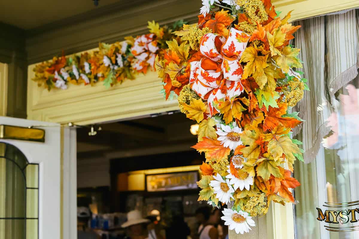 bunting and bows with Fall colors 