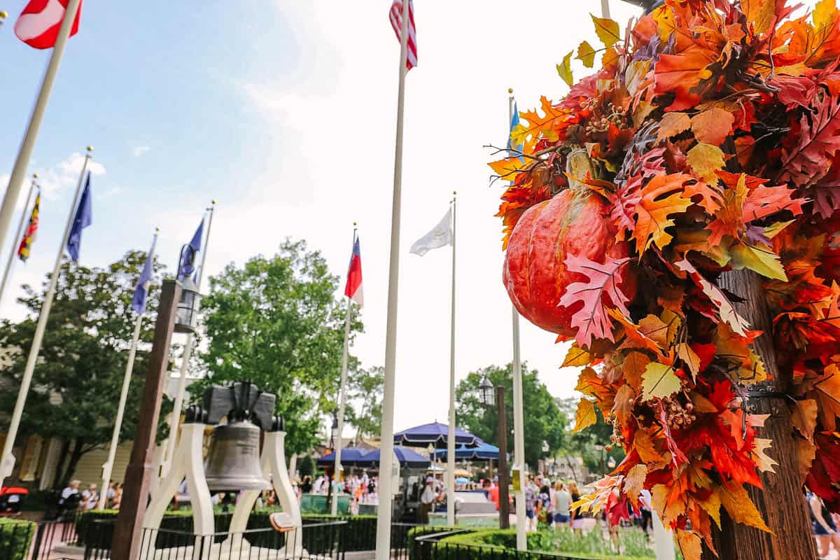 Halloween decorations at Magic Kingdom 