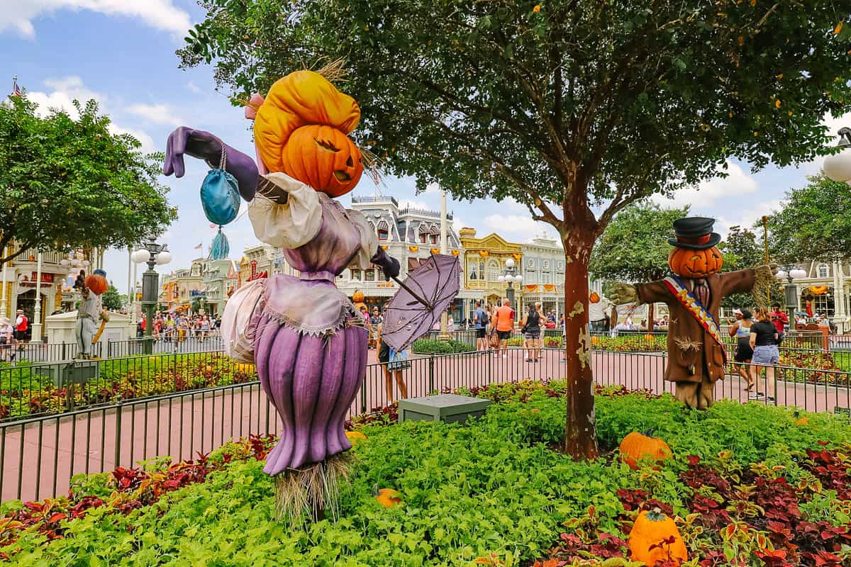 scarecrows on Main Street USA 