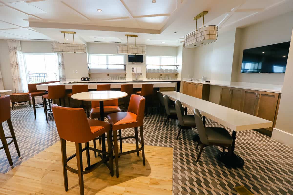 the hotel bar at the Residence Inn at Flamingo Crossings 