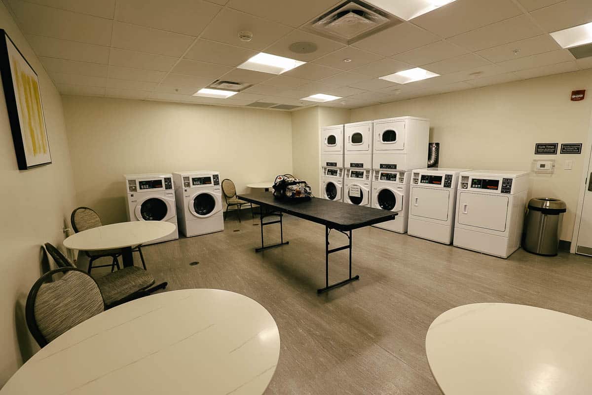 laundry room on the first floor of Residence Inn by Flamingo Crossings 