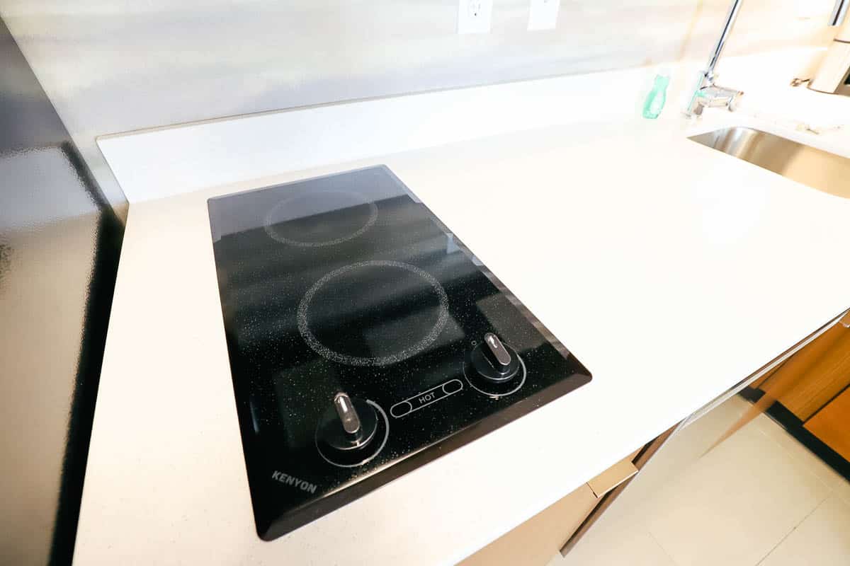 a two burner stovetop 