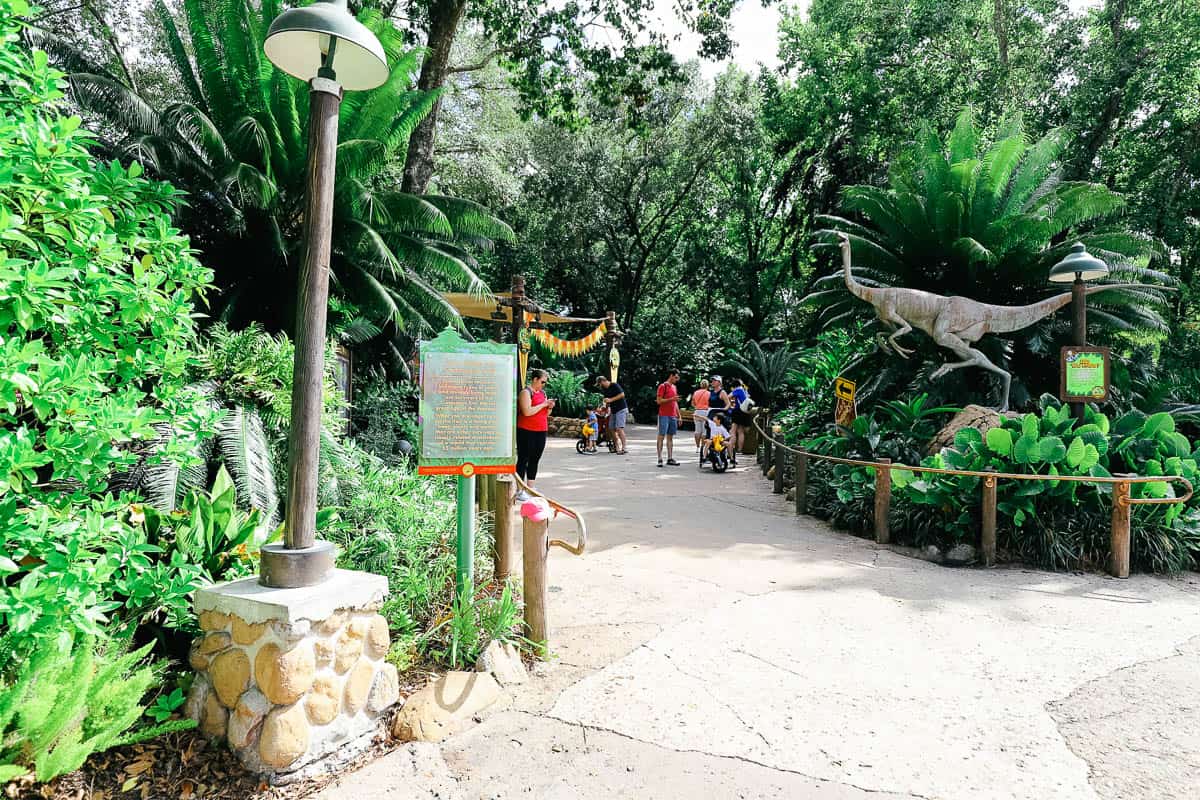 the Cretaceous Trail where Chip and Dale meet and Animal Kingdom 