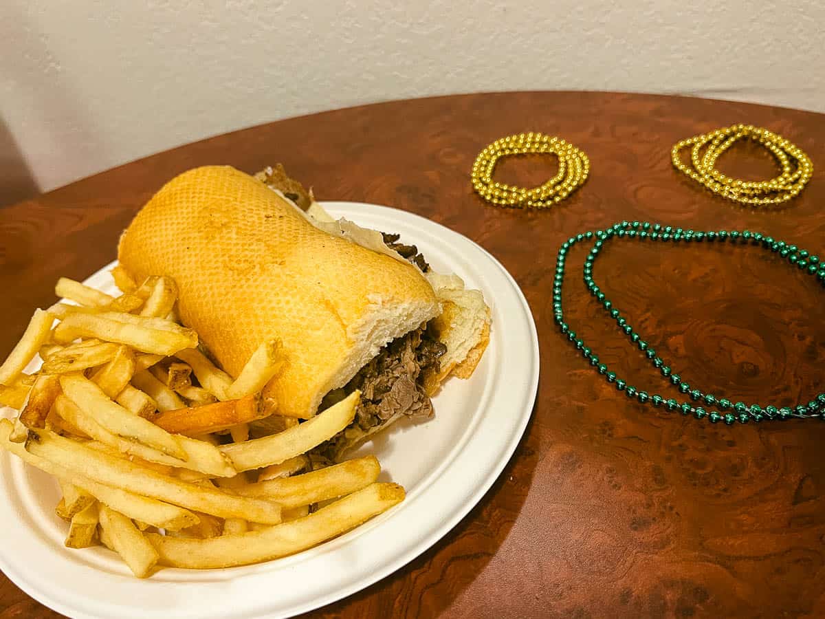 Prime Rib Dip sandwich from Port Orleans French Quarter 