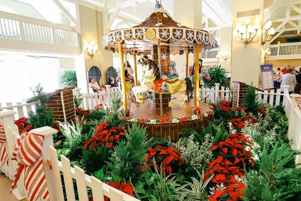 Beach Clubs Princess themed gingerbread carousel 