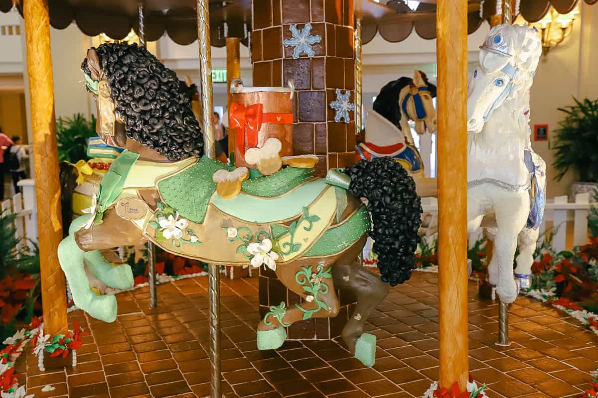 Princess Tiana Carousel Horse 