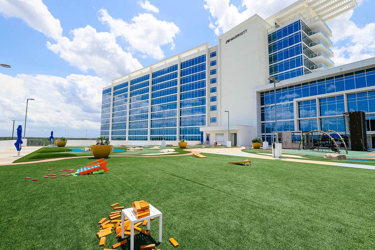 an area dedicated to a children's kids club on the roof of the JW Marriott at Bonnet Creek 