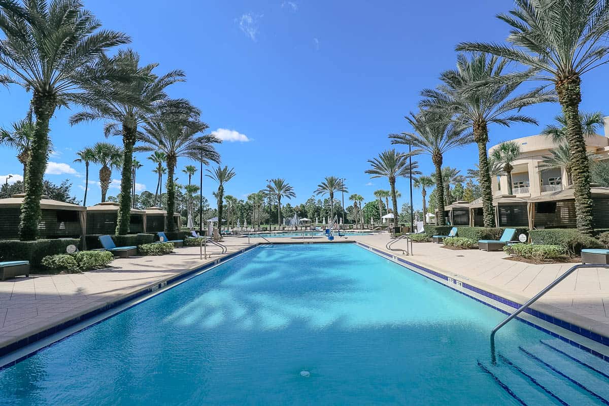 the pool at Waldorf Astoria 