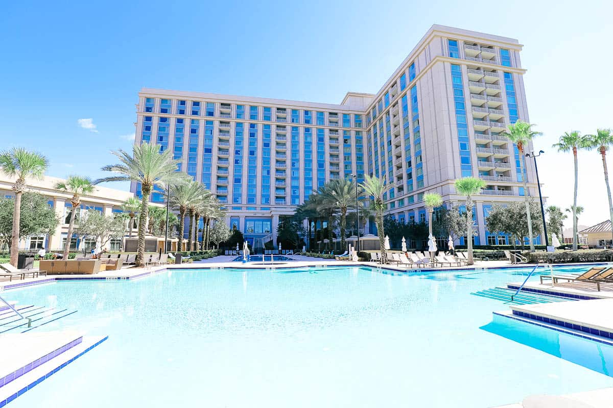 Waldorf Astoria Orlando with its pool at Bonnet Creek 