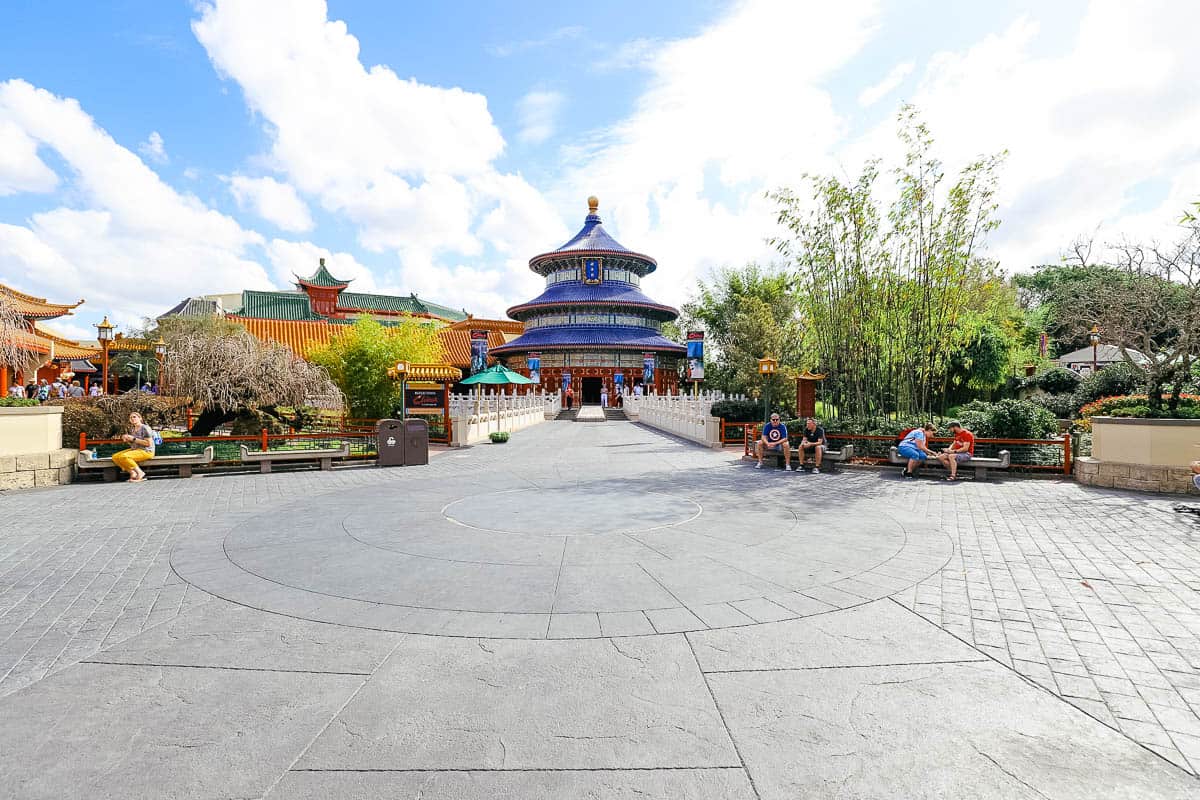 replica of the Temple of Heave at Epcot 