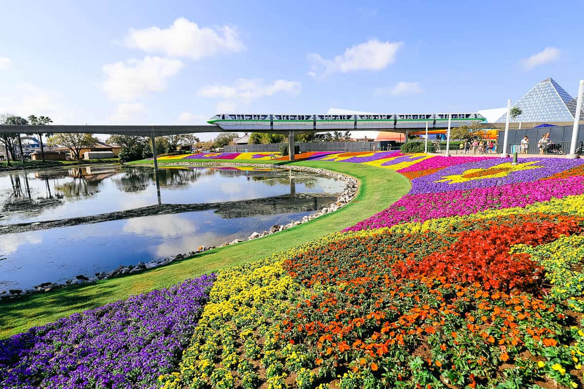 Epcot quilt mural of Flowers at the 2023 Flower and Garden Festival 