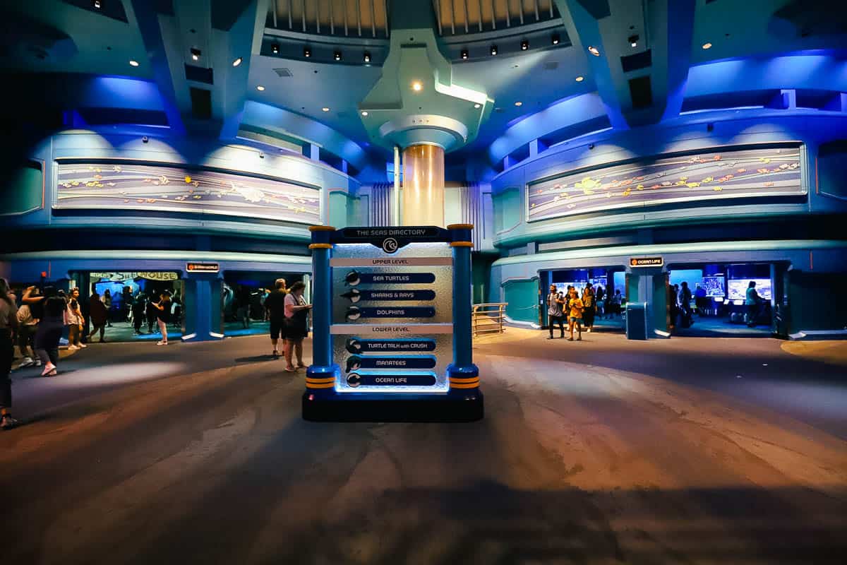 interior of the Seas Pavilion 