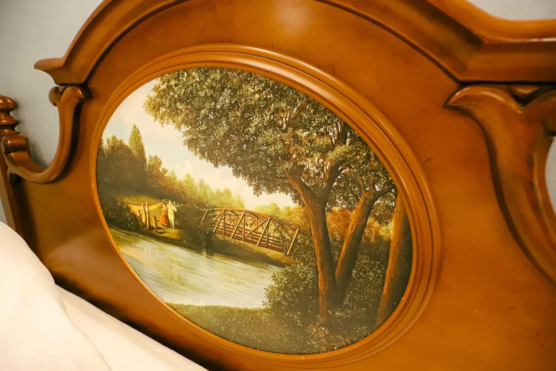 The Magnolia Bend rooms feature headboards with design elements from The Princess and the Frog. 