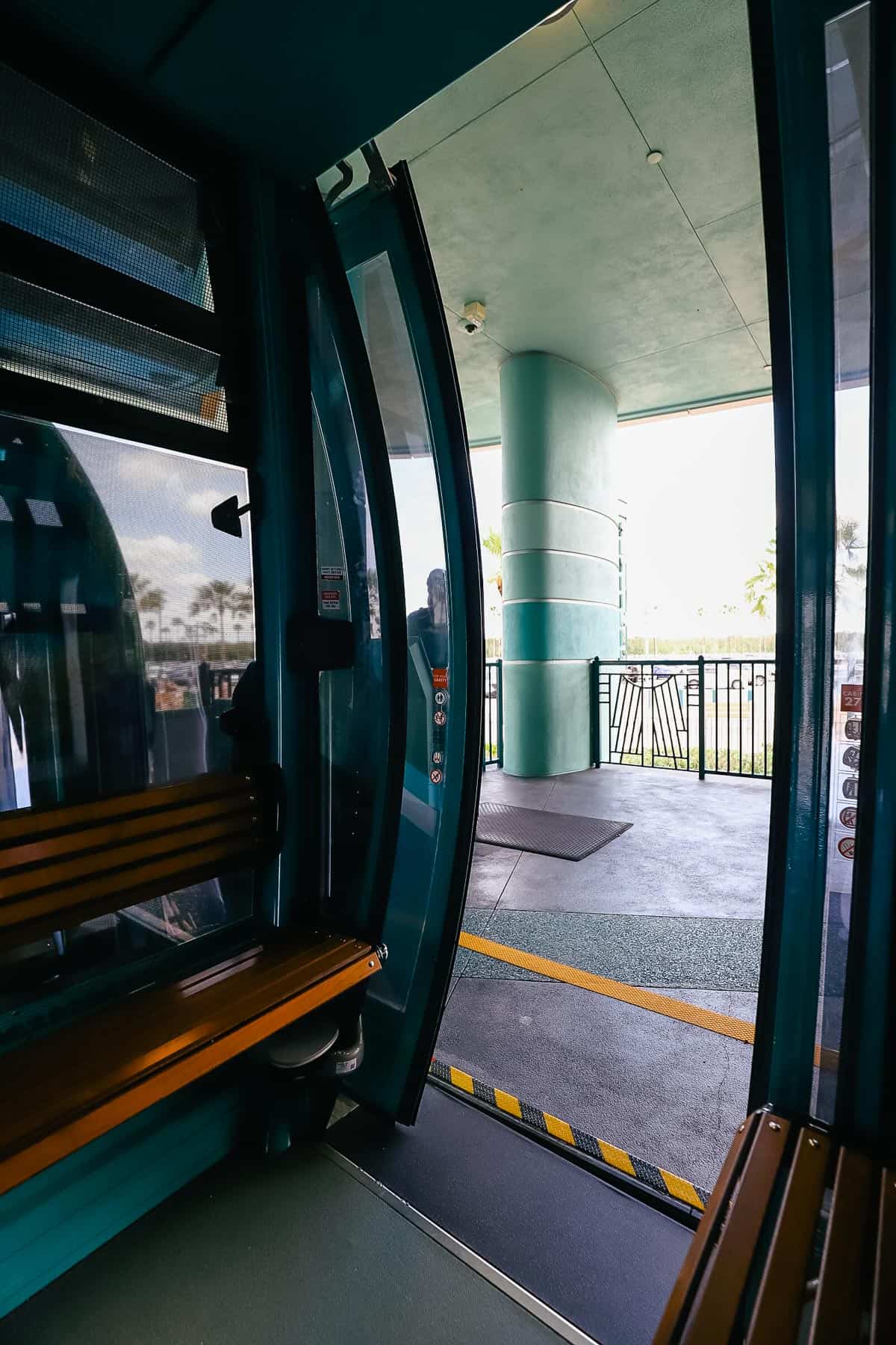 the loading area for boarding the Skyliner 