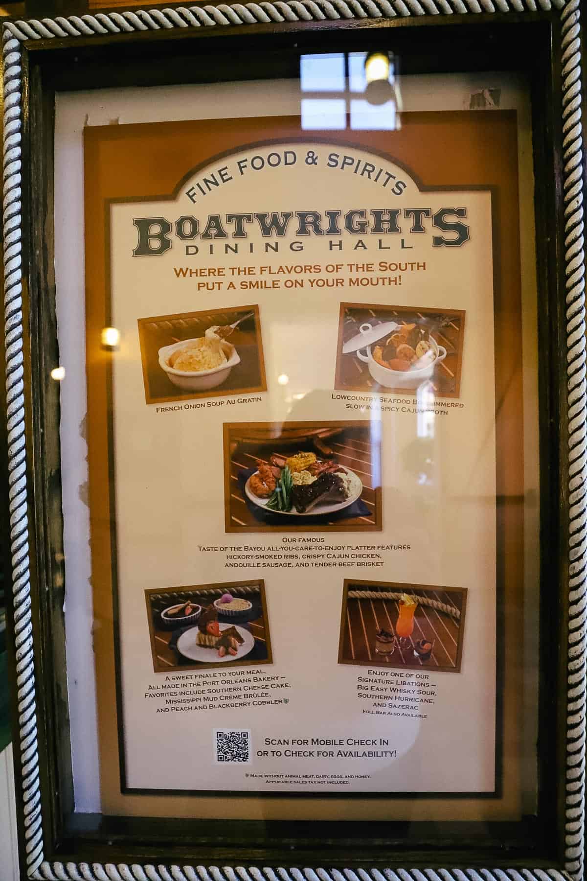 Boatwright's Dining Hall advertisement poster 