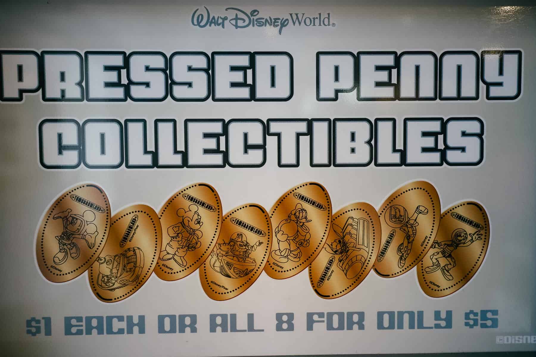 Tomorrowland pressed penny designs 