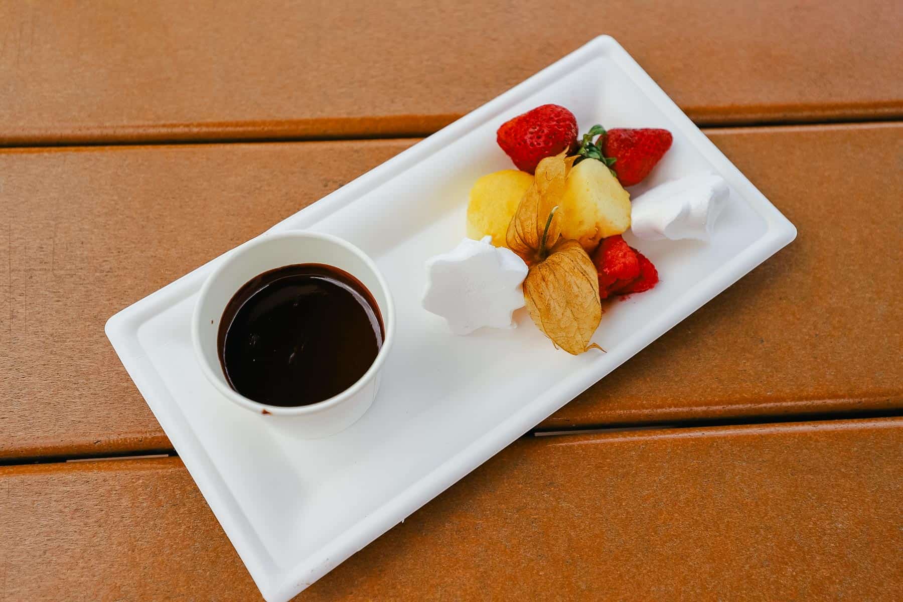 chocolate fondue at the 2024 Epcot Food and Wine Festival 