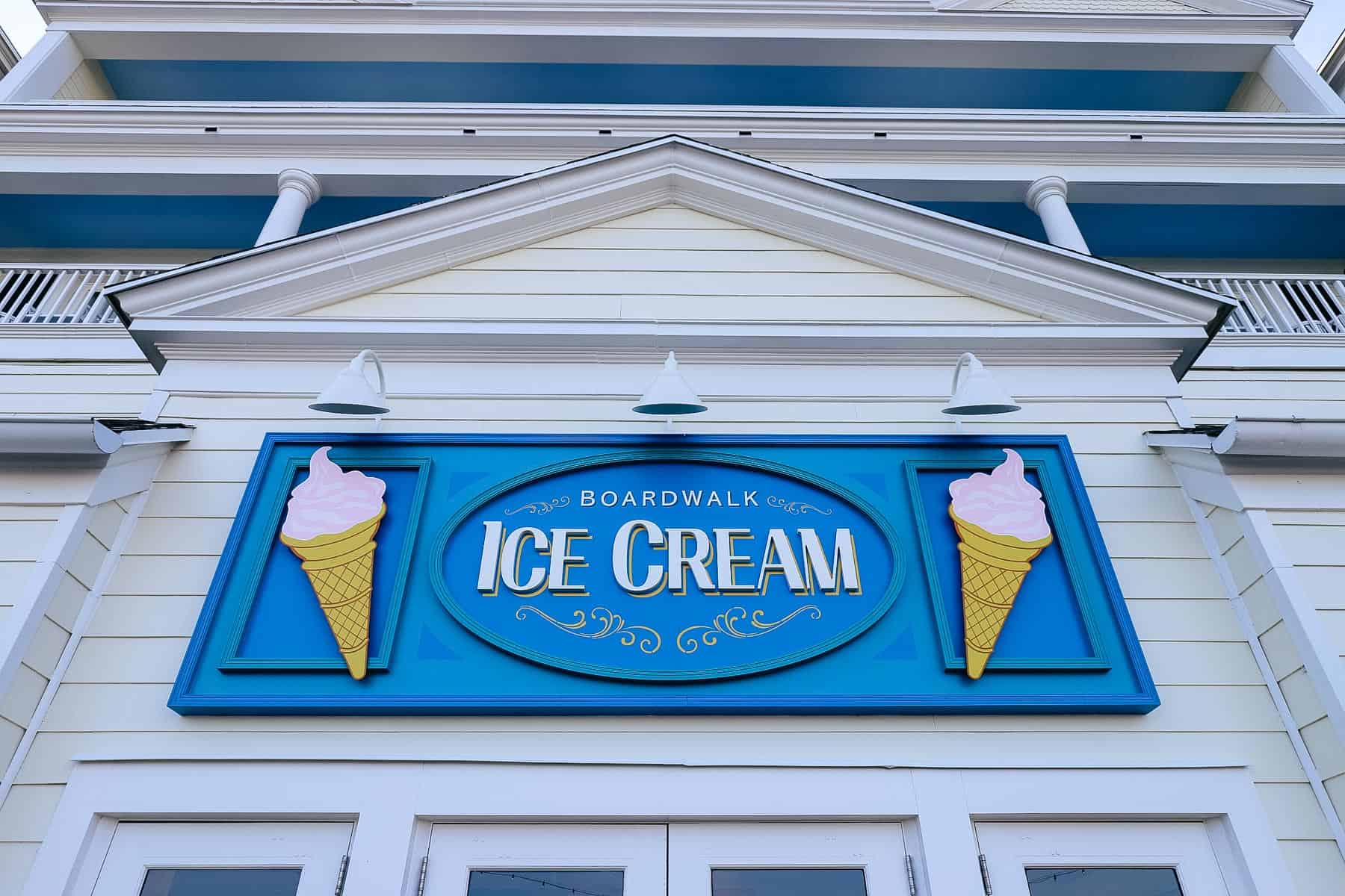 REVIEW of the NEW BoardWalk Ice Cream Shop in Disney World!