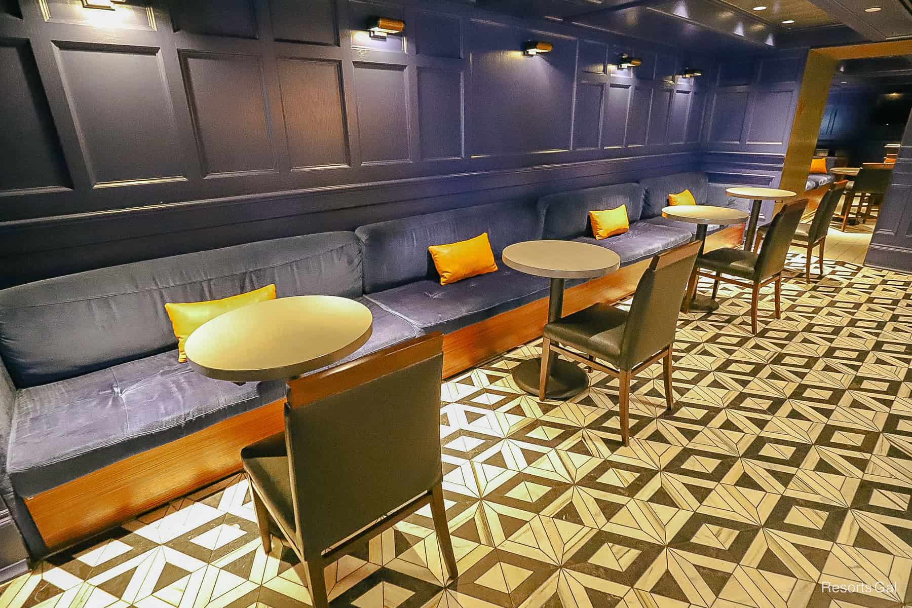 Banquette Seating in the lounge area 