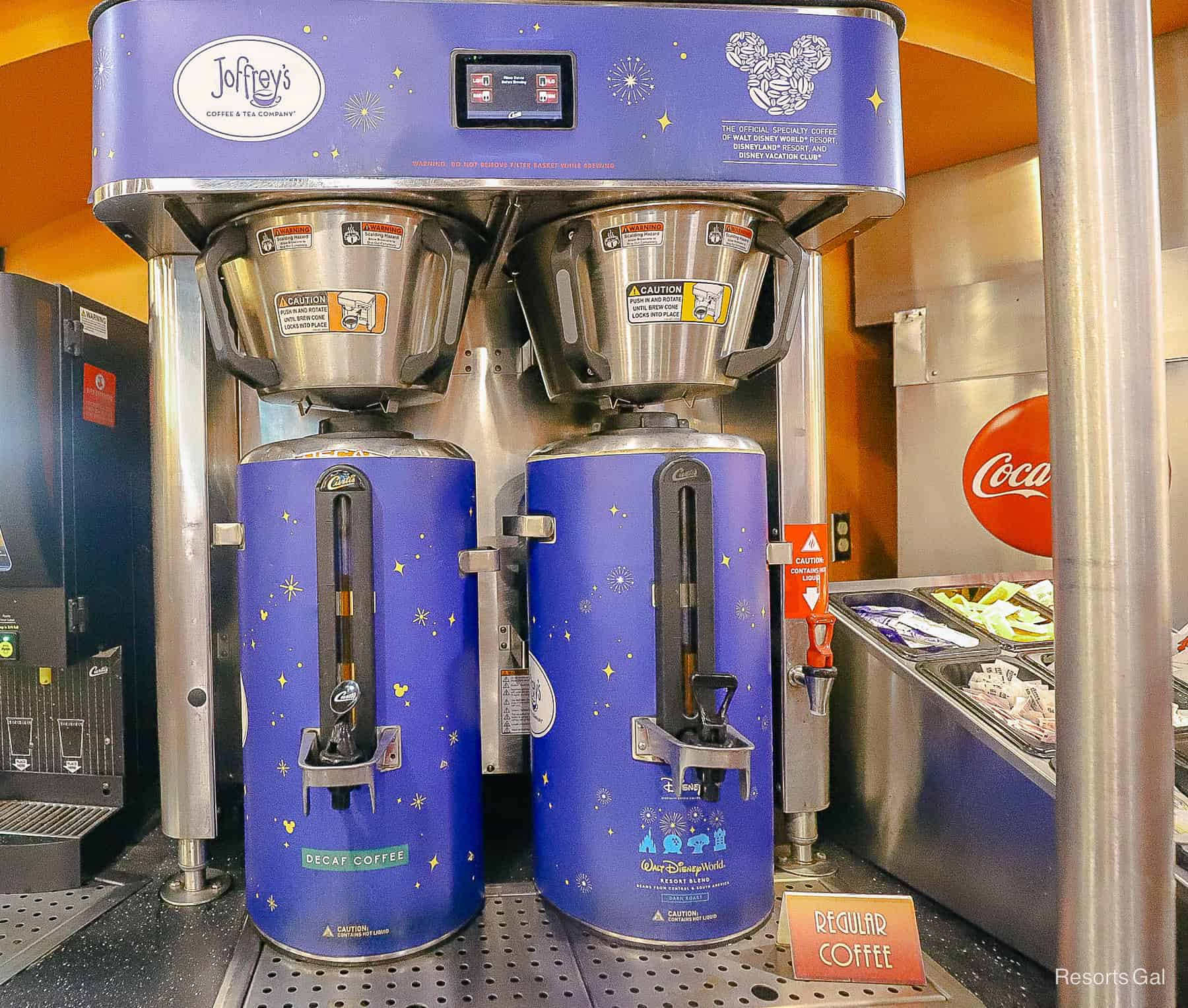 Coffee station at Disney's All-Star Movies Resort 