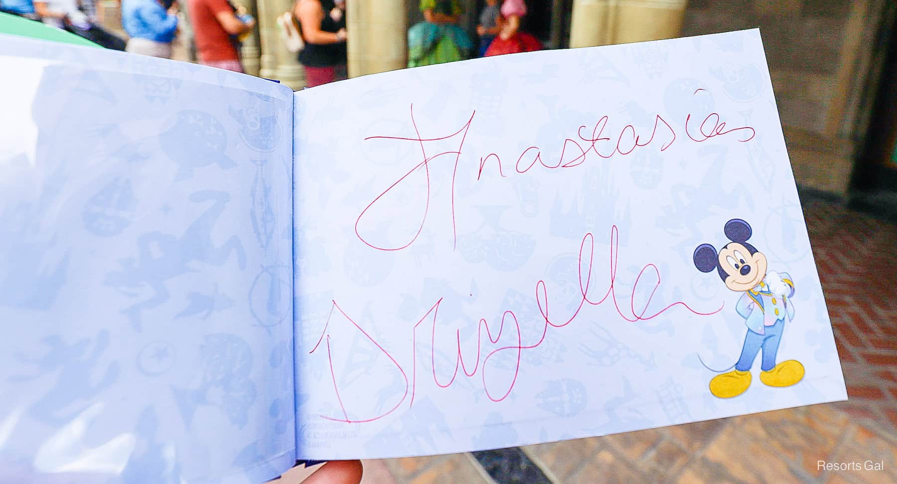 Drizella's character autograph 