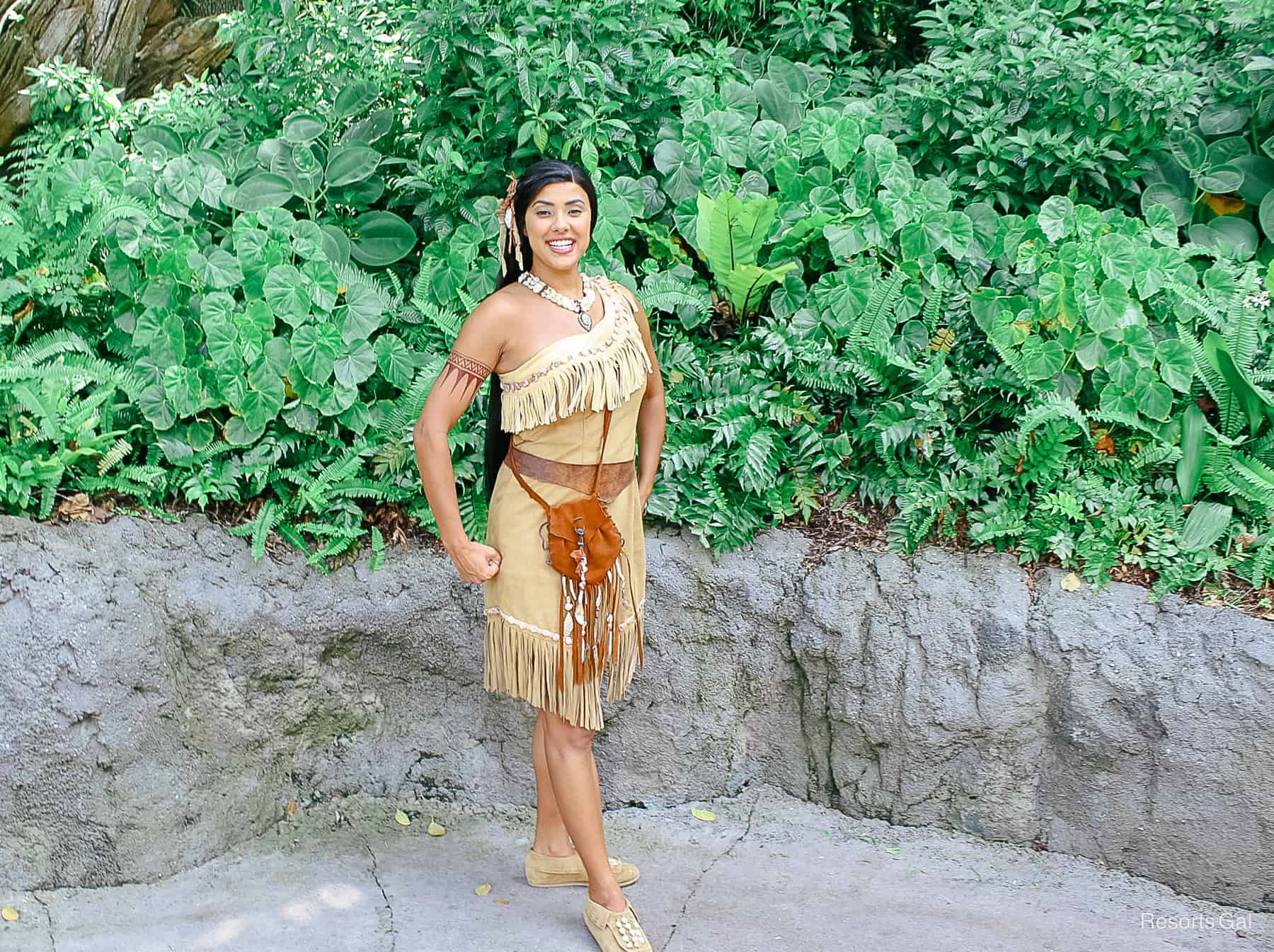 Pocahontas meet-and-greet at Disney's Animal Kingdom 