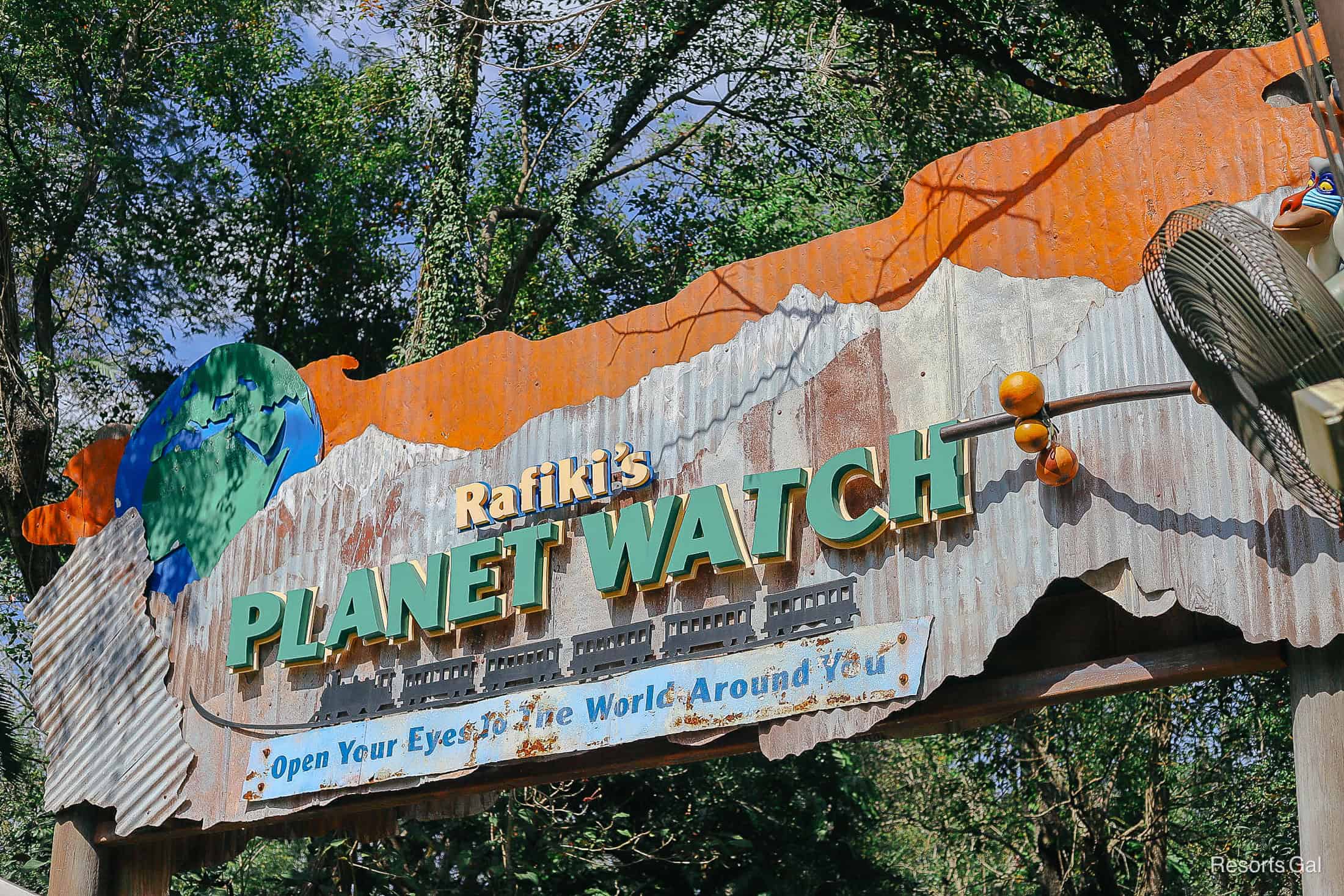 the entrance to Rafiki's Planet Watch at Disney's Animal Kingdom 