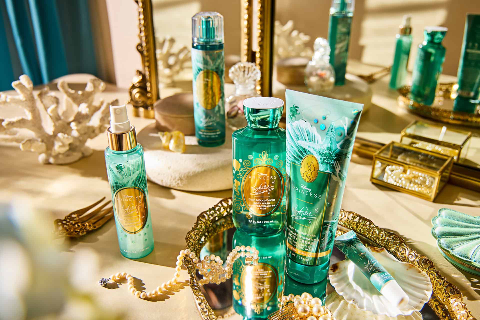 Ariel sea foam green Bath and Body Works Collection 