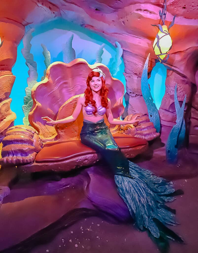 Meet Ariel at Her Grotto in New Fantasyland at Magic Kingdom (Mermaid Form)