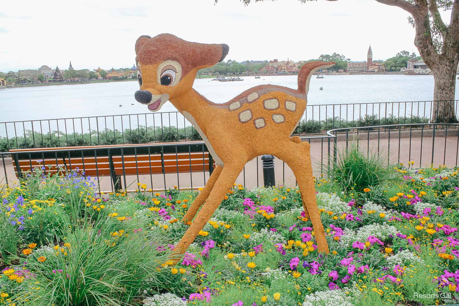 Bambi in 2019 between the United Kingdom and Canada Pavilion 