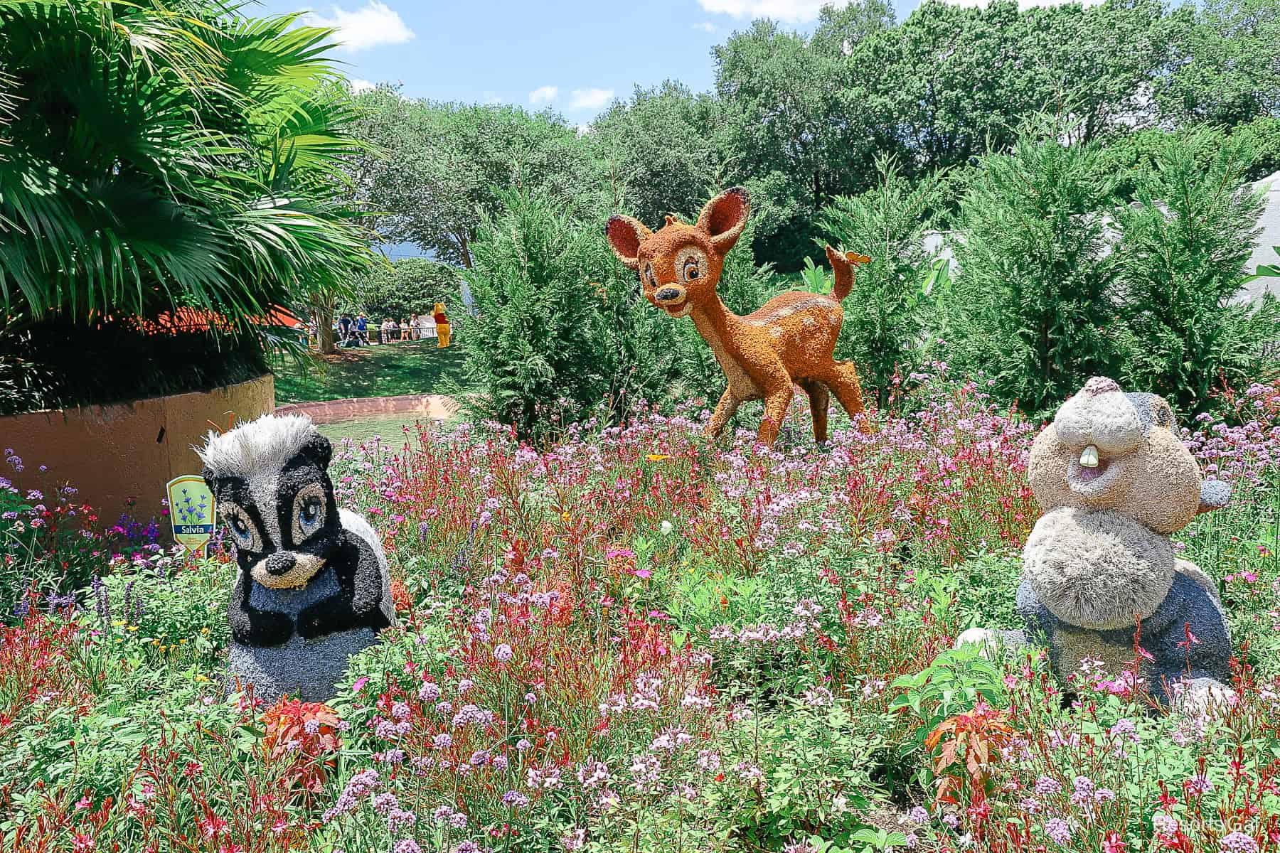 Butterflies garden with Flower, Thumper, and Bambi 