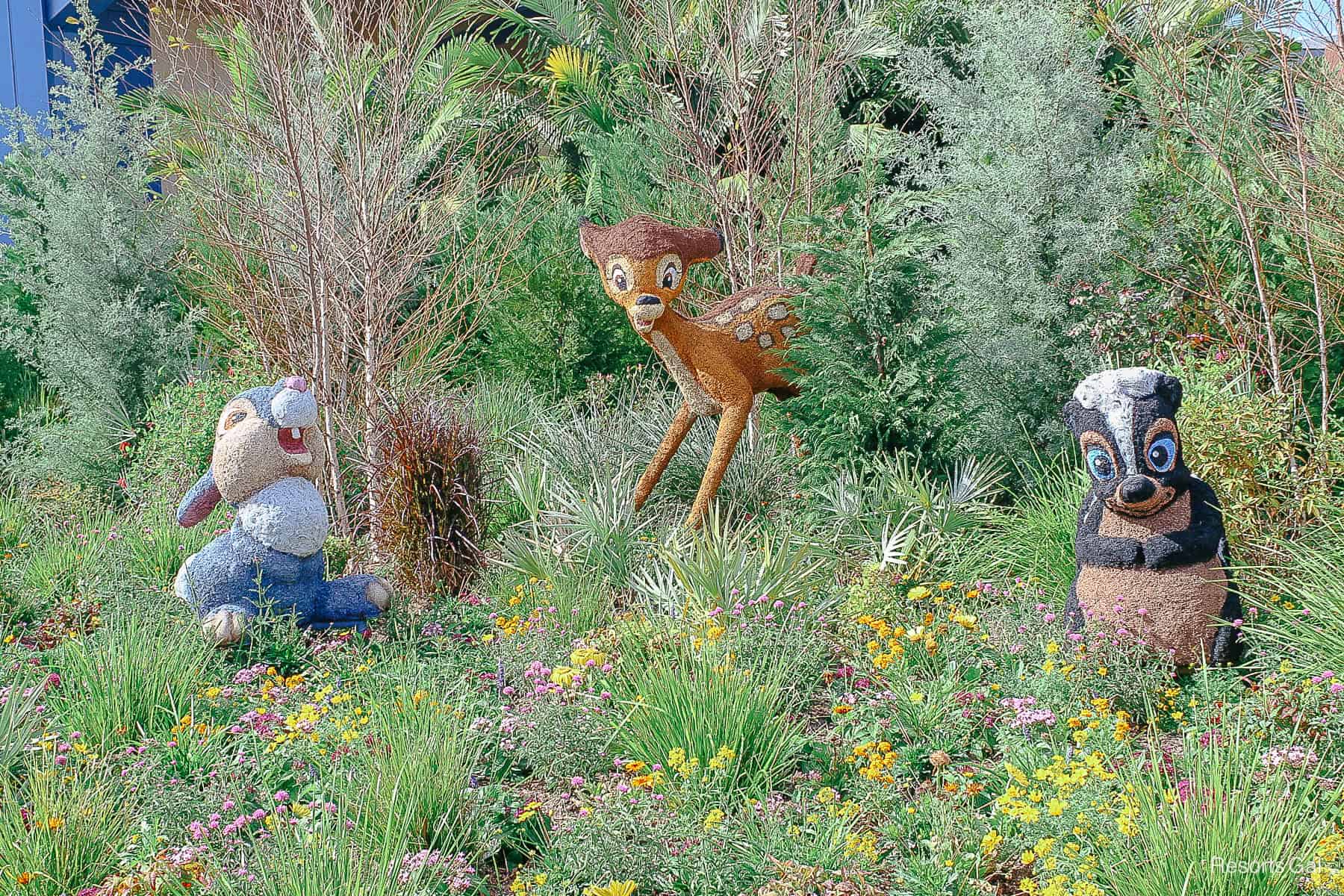 close up of Bambi and Friends in 2021 