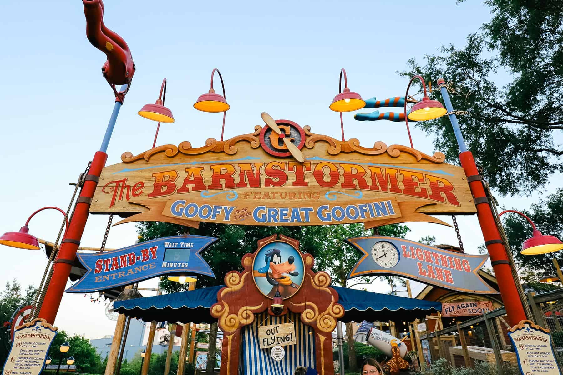 The Lightning Lane for the Barnstormer attraction at Magic Kingdom 