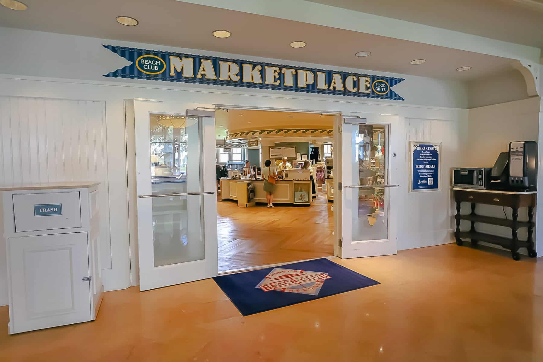 Beach Club Marketplace entrance 