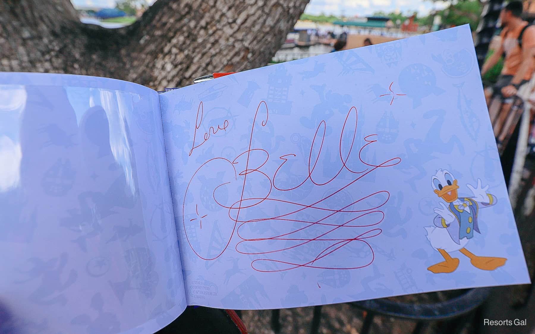 Belle's character autograph 