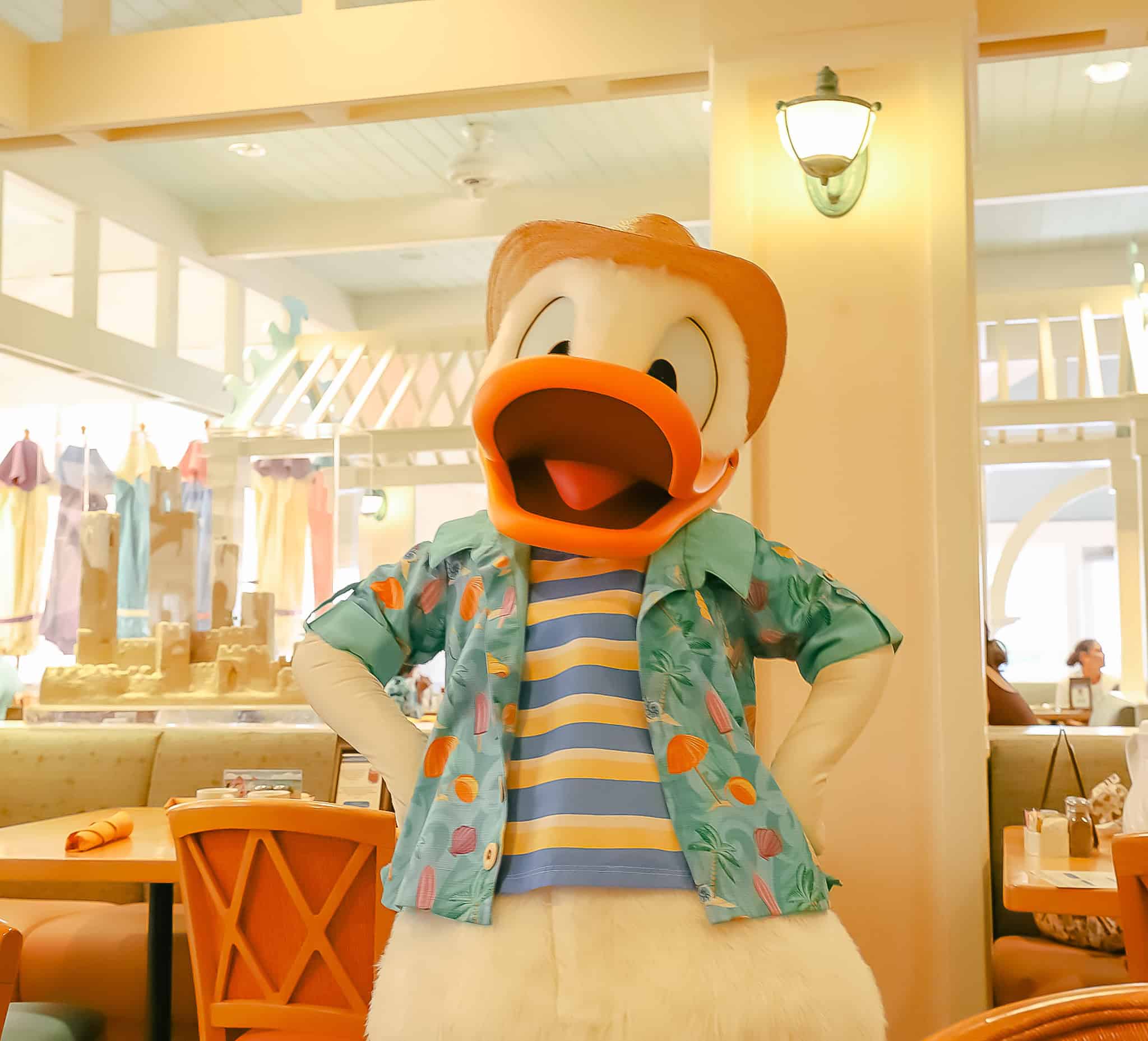 Donald Duck at Cape May Cafe Character Breakfast 