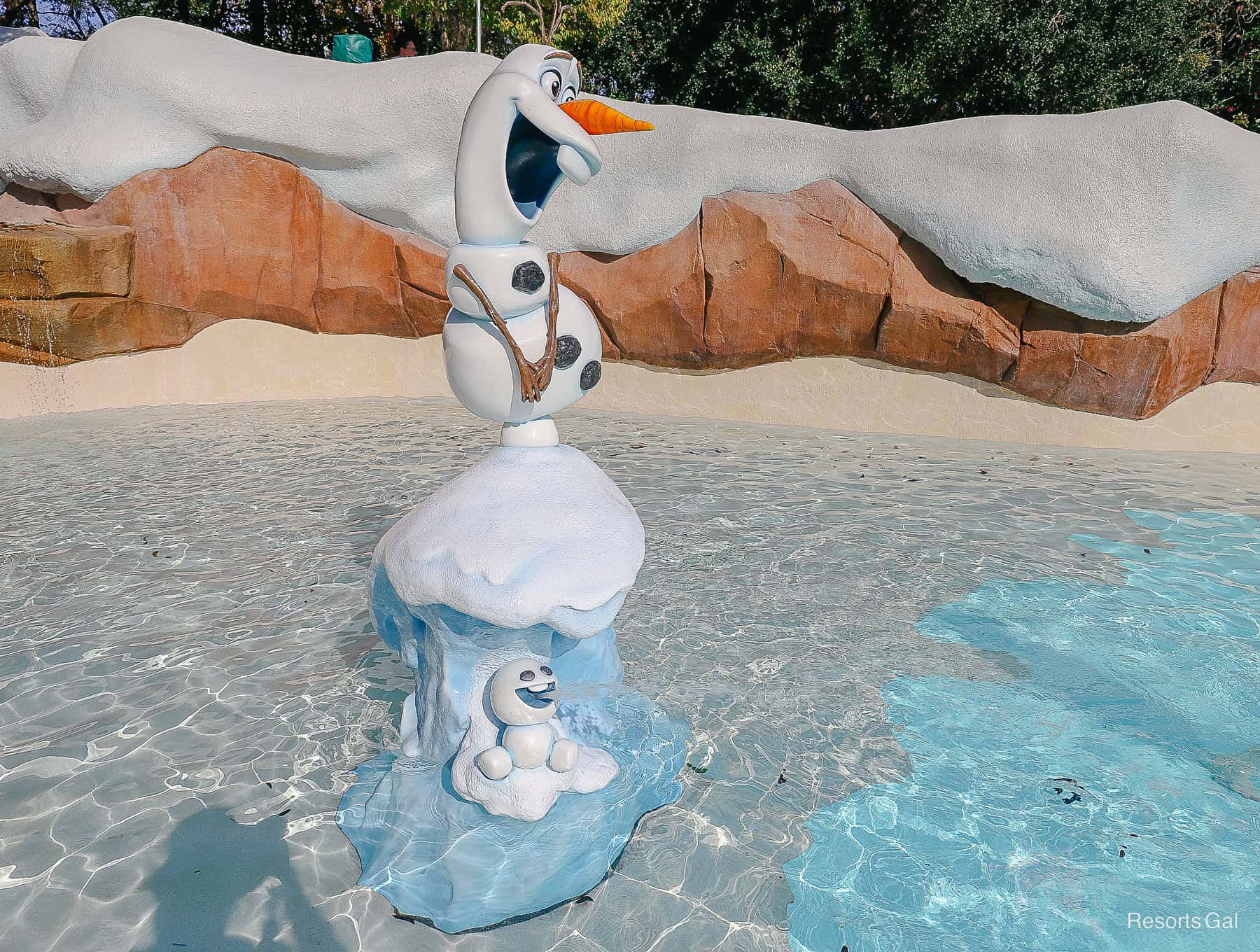 Olaf and Snowgies at Blizzard Beach 