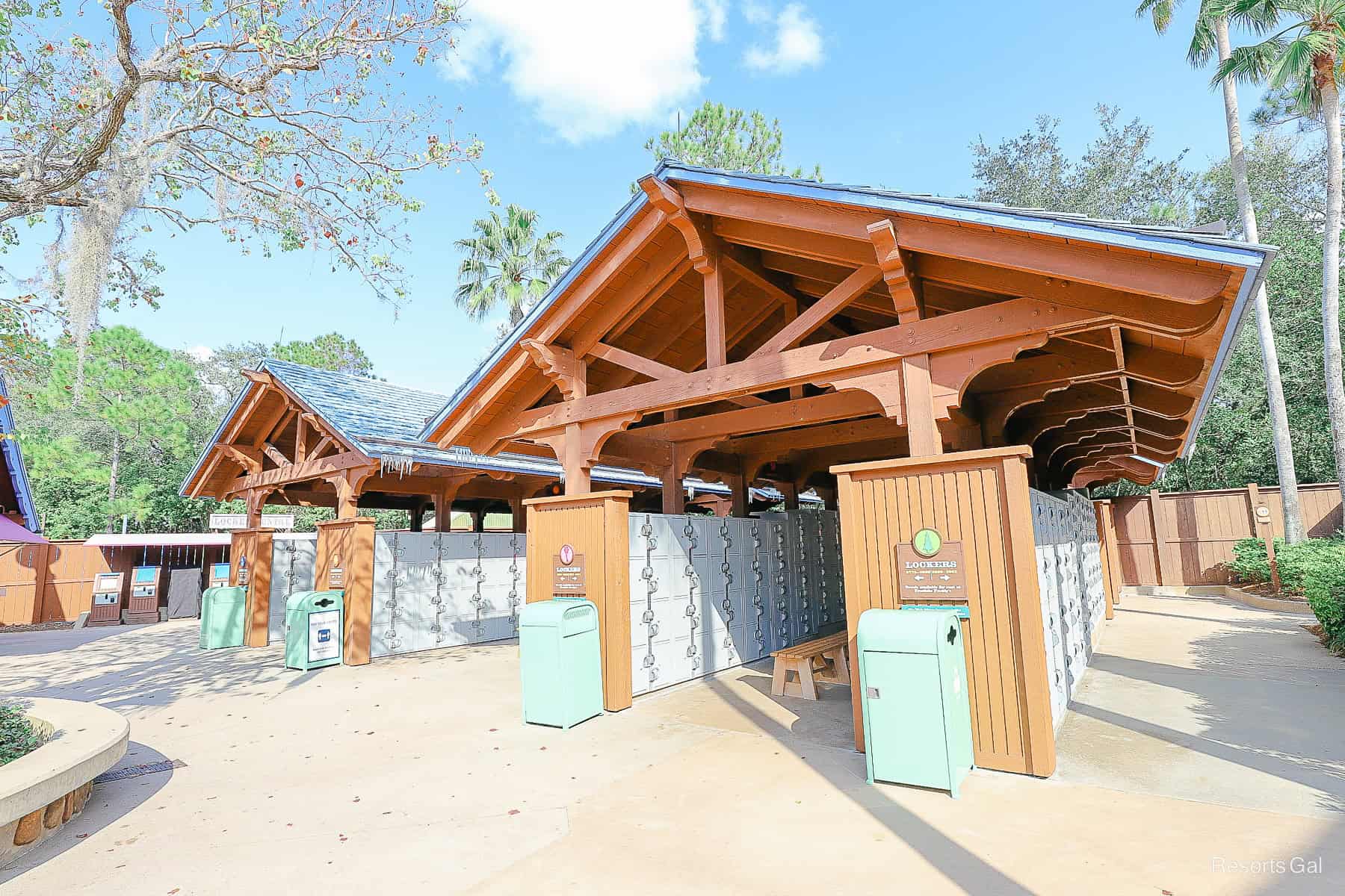 locker area at Disney's Blizzard Beach