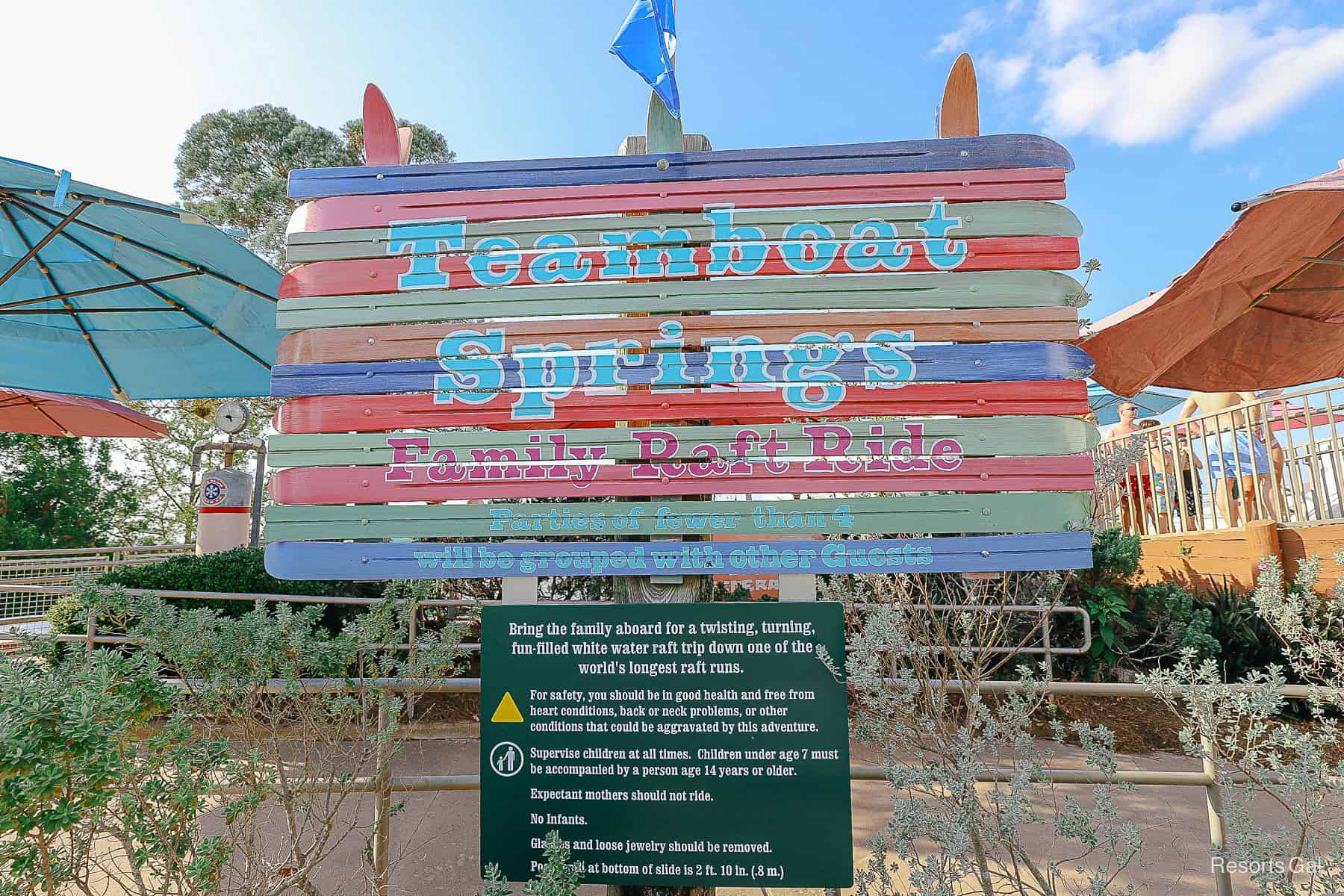 attraction signage for Teamboat Springs 