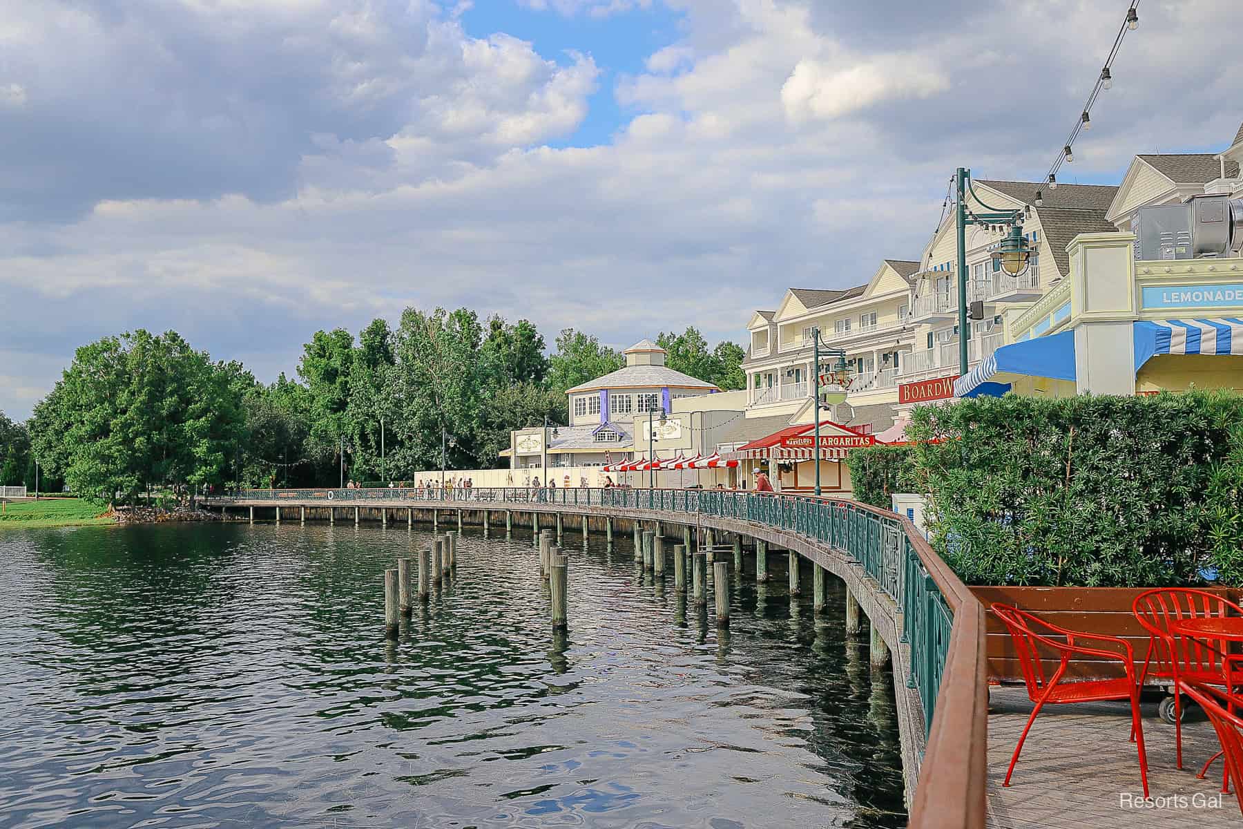 a look down Disney's Boardwalk as construction continues. 