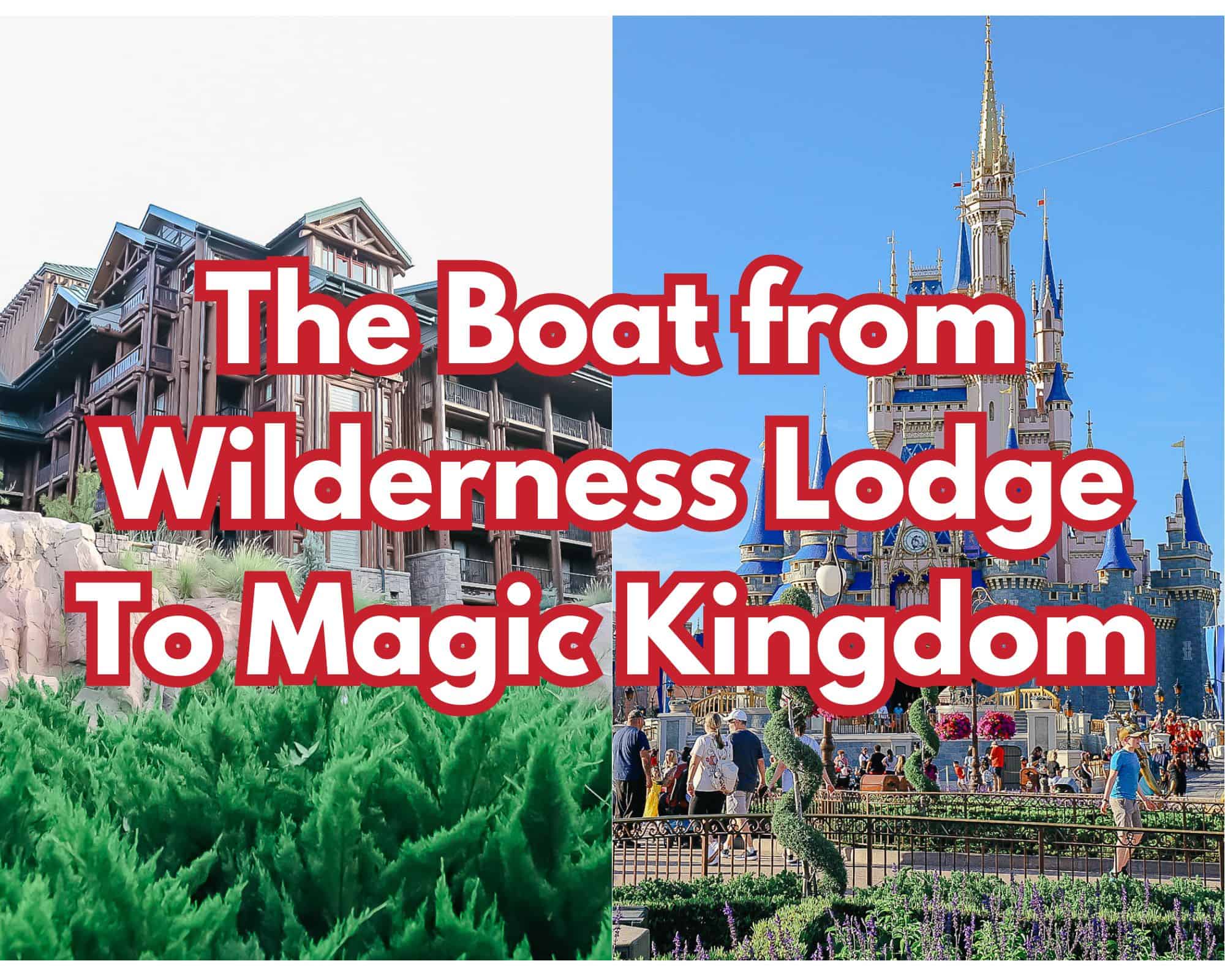 Taking the Boat Between Wilderness Lodge and Magic Kingdom (Photos)