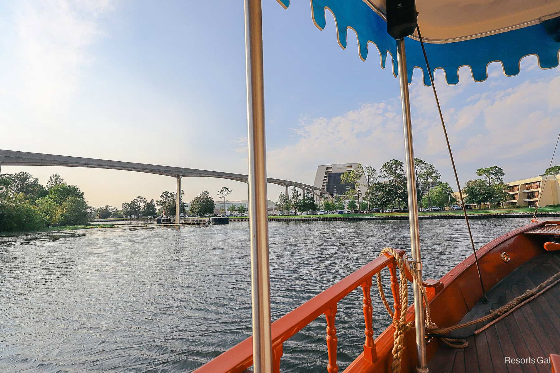 the waterway route as you pass Disney's Contemporary 