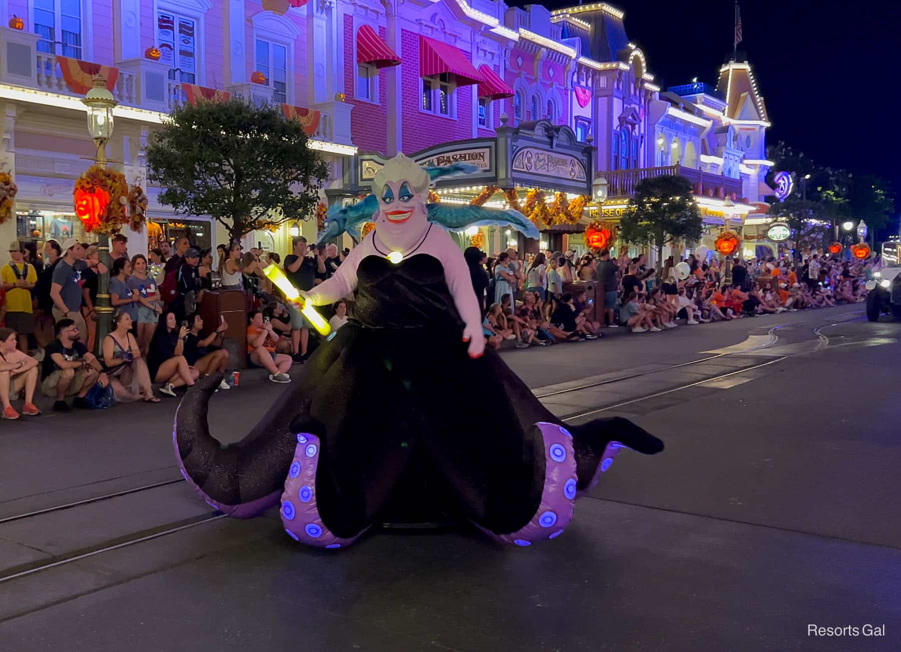 Ursula character in Mickey's Boo To You Parade