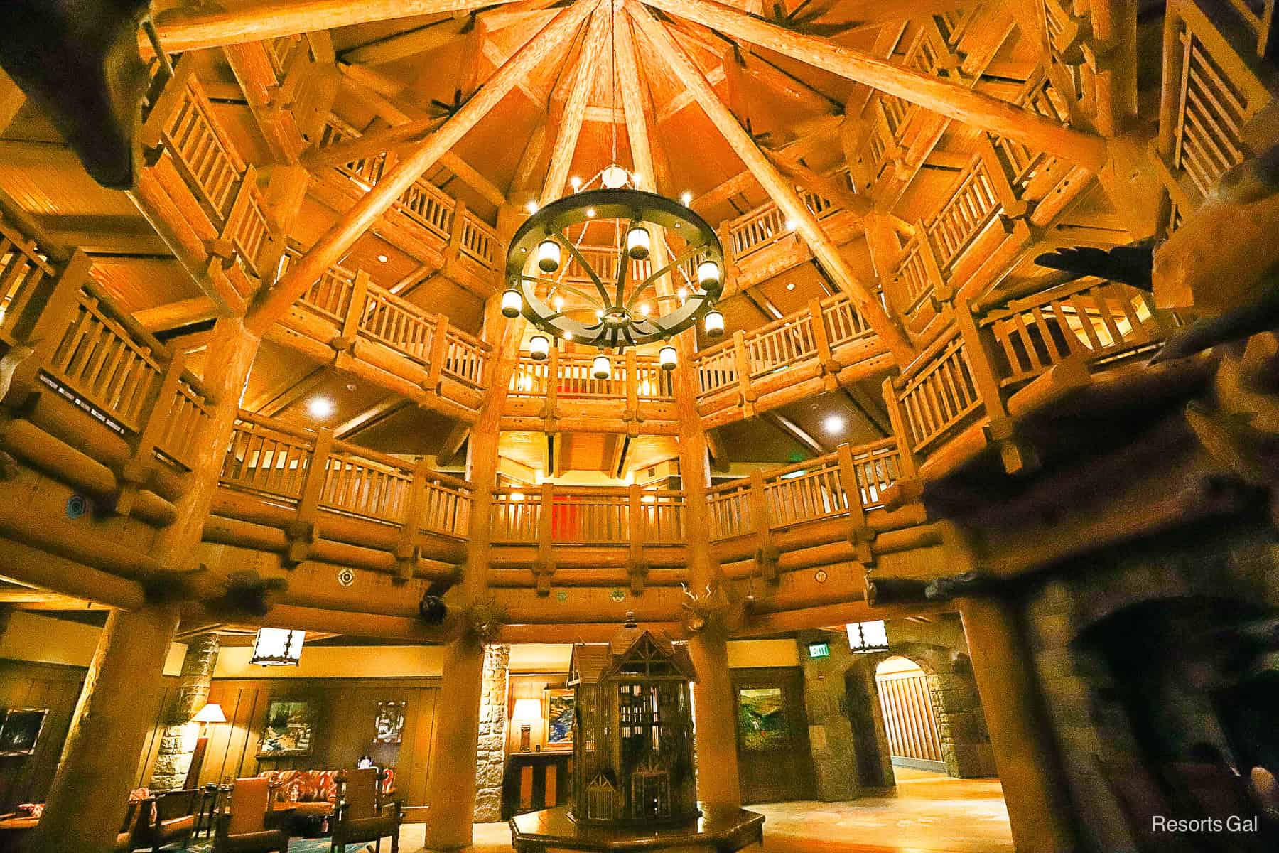 ceiling of the Boulder Ridge Lobby 